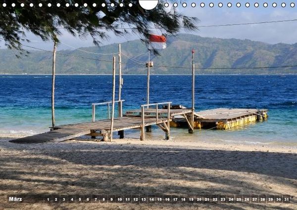Produktbild: Gili Nanggu - Paradiesische kleine Insel (Wandkalender immerw&auml;hrend DIN A4 quer)