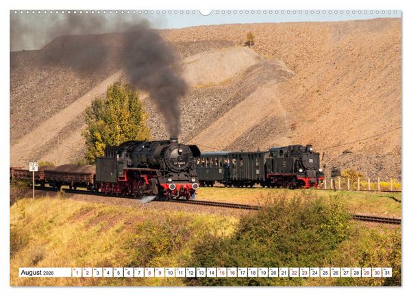 Produktbild: Mansfelder Bergwerksbahn (hochwertiger Premium Wandkalender 2026 DIN A2 quer), Kunstdruck in Hochglanz
