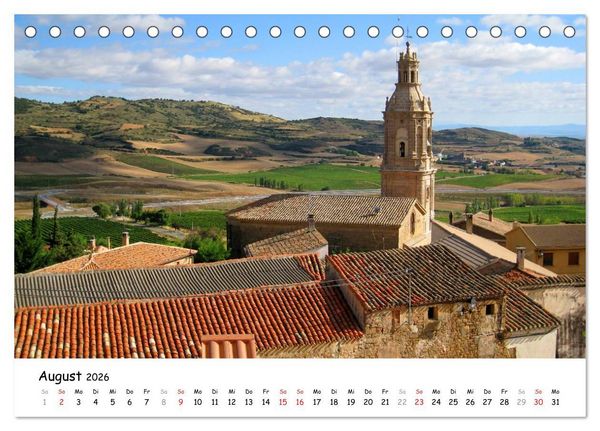 Produktbild: Camino Frances - Jakobsweg (Tischkalender 2026 DIN A5 quer), CALVENDO Monatskalender