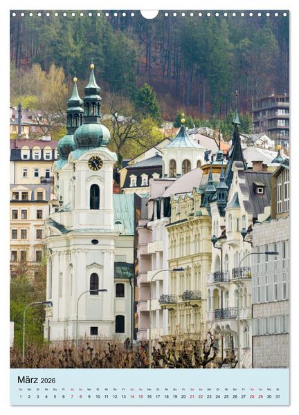 Produktbild: Spaziergang durch Karlovy Vary (Wandkalender 2026 DIN A3 hoch), CALVENDO Monatskalender