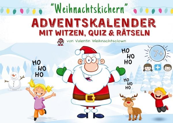 Produktbild: Weihnachtskichern - Adventskalender mit Witzen, Quiz & R&auml;tseln