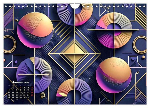 Produktbild: Objektharmonien (Wandkalender 2026 DIN A4 quer), CALVENDO Monatskalender
