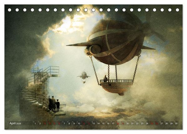 Produktbild: Ein kleiner Ausflug ins Reich der Fantasie (Tischkalender 2026 DIN A5 quer), CALVENDO Monatskalender