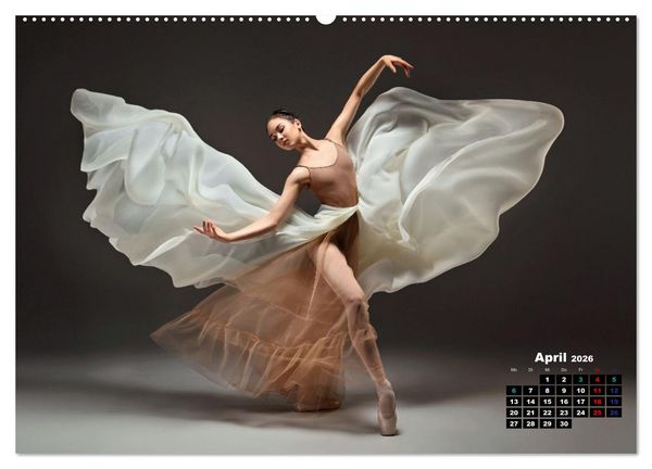 Produktbild: BALLETT - ein Hauch Magie (Wandkalender 2026 DIN A2 quer), CALVENDO Monatskalender