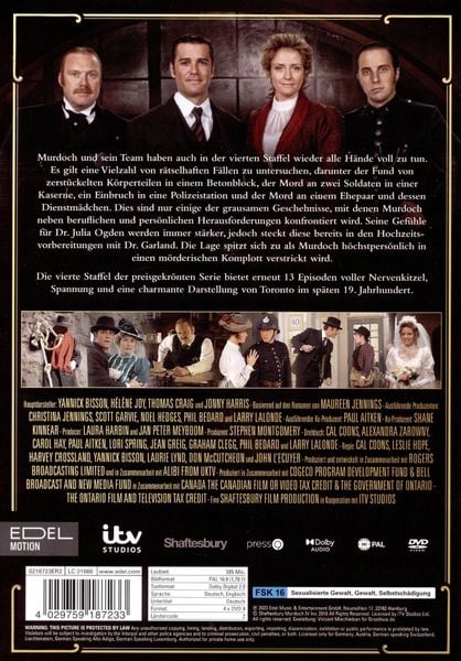 Produktbild: Murdoch Mysteries - Staffel 4 [4 DVDs]