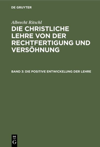 Produktbild: Die positive Entwickelung der Lehre