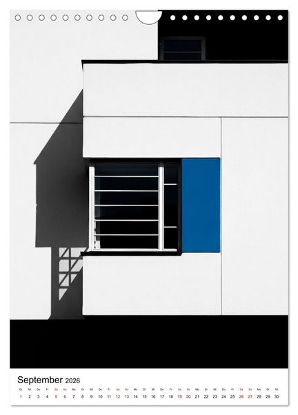 Produktbild: Fassaden-Architektur im Stil des BAUHAUS (Wandkalender 2026 DIN A4 hoch), CALVENDO Monatskalender