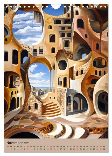 Produktbild: Dali meets Technology (Wall Calendar 2026 DIN A4 portrait), CALVENDO 12 Month Wall Calendar