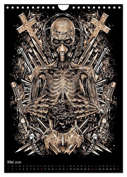 Produktbild: BLOODBOY/WAR ILLUSTRATION (Wandkalender 2026 DIN A4 hoch), CALVENDO Monatskalender