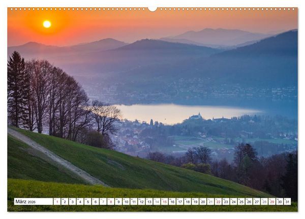 Produktbild: Ein Fr&uuml;hling am Traunsee - Vertr&auml;umte Ansichten (Wandkalender 2026 DIN A2 quer), CALVENDO Monatskalender