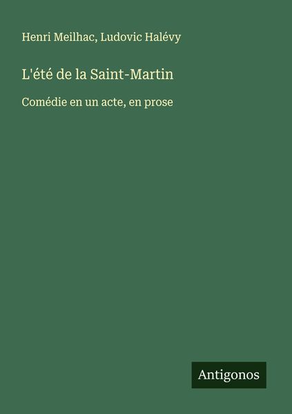 Produktbild: L'&eacute;t&eacute; de la Saint-Martin