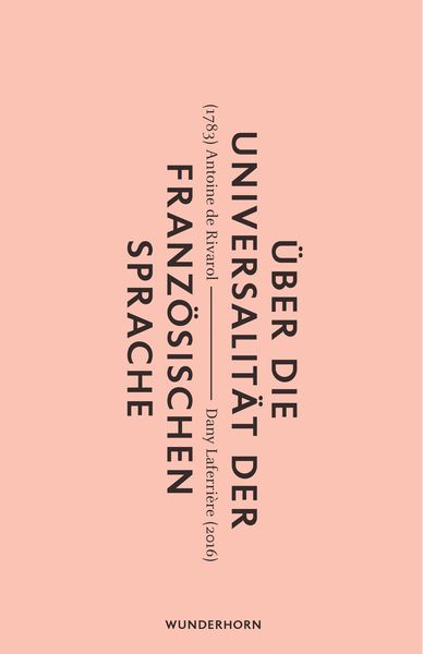 Produktbild: &Uuml;ber die Universalit&auml;t der Franz&ouml;sischen Sprache