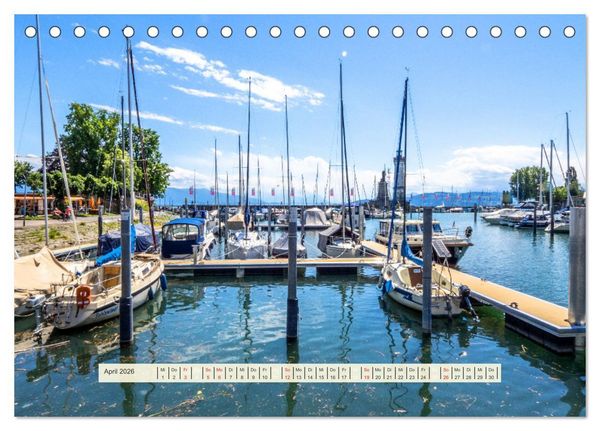 Produktbild: Rund um den Bodensee (Tischkalender 2026 DIN A5 quer), CALVENDO Monatskalender