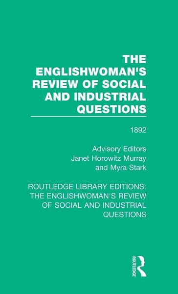 Produktbild: The Englishwoman's Review of Social and Industrial Questions