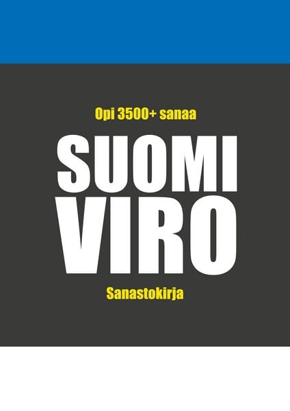 Produktbild: Suomi-viro sanastokirja