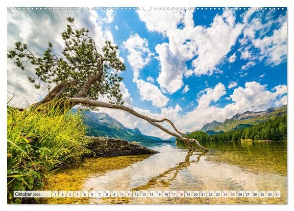 Produktbild: B&uuml;ndnerland (hochwertiger Premium Wandkalender 2026 DIN A2 quer), Kunstdruck in Hochglanz