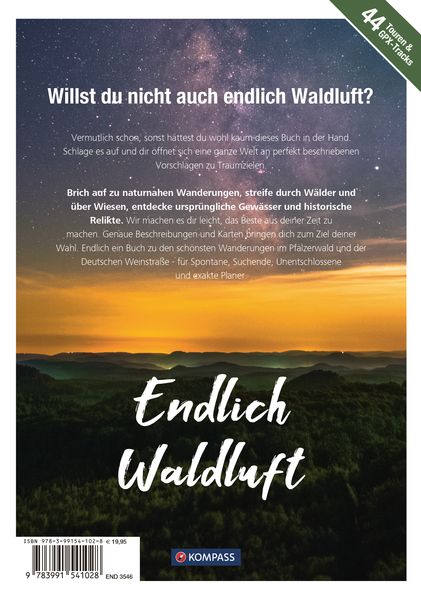 Produktbild: KOMPASS Endlich Waldluft - Pf&auml;lzerwald