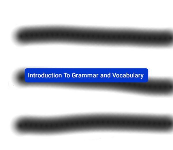 Produktbild: Introduction To Grammar and Vocabulary