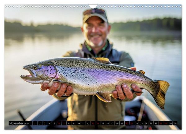 Produktbild: Forellen im Fluss (Wandkalender 2027 DIN A3 quer), CALVENDO Monatskalender