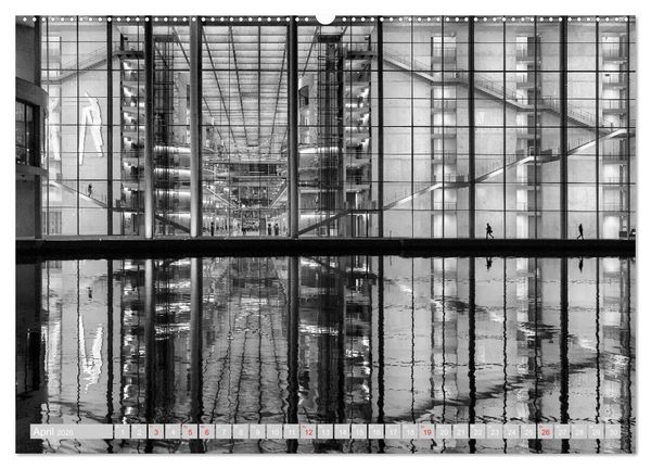 Produktbild: Berliner Ansichten in Schwarz und Wei&szlig; (hochwertiger Premium Wandkalender 2026 DIN A2 quer), Kunstdruck in Hochglanz
