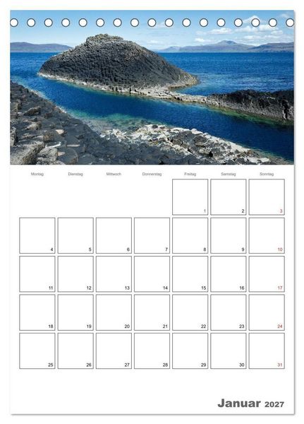 Produktbild: Schottland f&uuml;r Naturliebhaber (Tischkalender 2027 DIN A5 hoch), CALVENDO Monatskalender