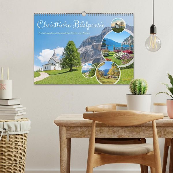 Produktbild: Christliche Bildpoesie 2026 (Wandkalender 2026 DIN A3 quer), CALVENDO Monatskalender