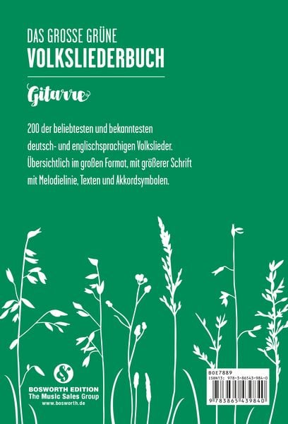 Produktbild: Das gro&szlig;e gr&uuml;ne Volksliederbuch Gitarre