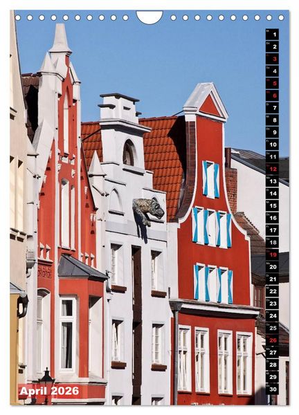 Produktbild: Zauberhaftes Wismar (Wandkalender 2026 DIN A4 hoch), CALVENDO Monatskalender