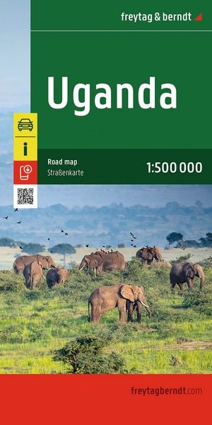 Produktbild: freytag & berndt Stra&szlig;enkarte Uganda 1:500.000
