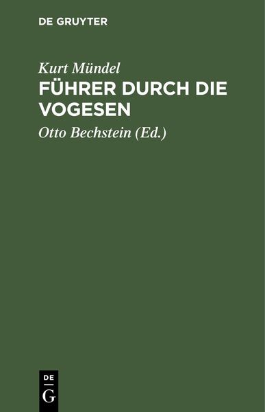 Produktbild: F&uuml;hrer durch die Vogesen