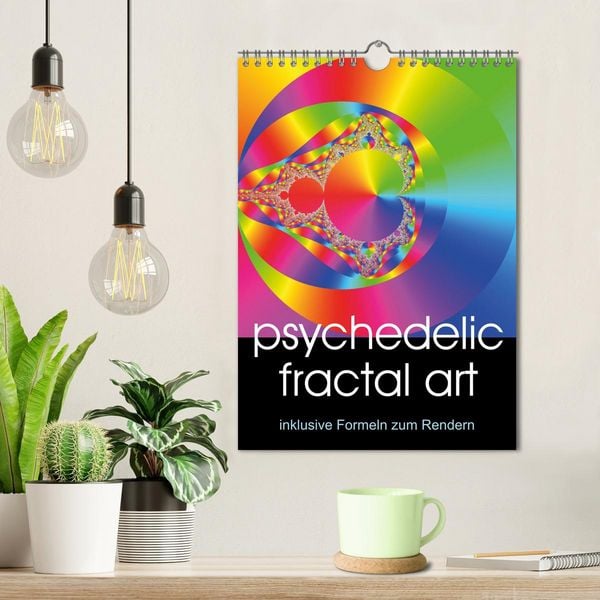 Produktbild: Psychedelische Fraktalbilder inkl. Formel (Wandkalender 2027 DIN A4 hoch), CALVENDO Monatskalender