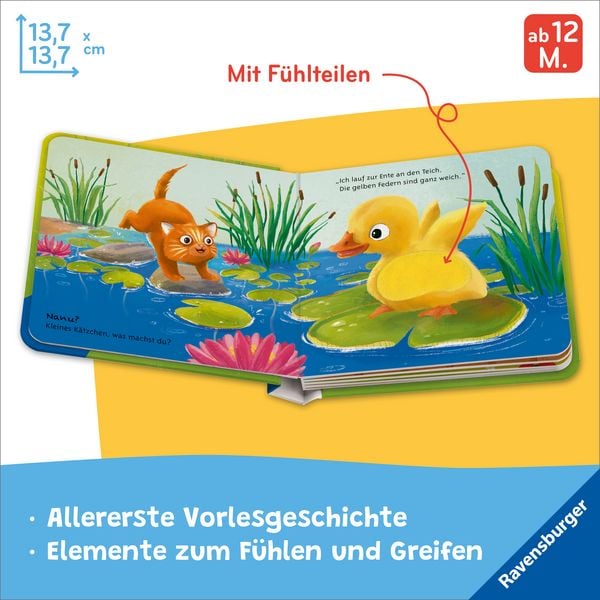 Produktbild: Mein liebstes Vorlese-F&uuml;hlbuch - Die kleine Katze