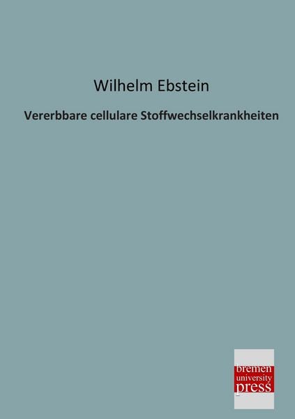 Produktbild: Vererbbare cellulare Stoffwechselkrankheiten