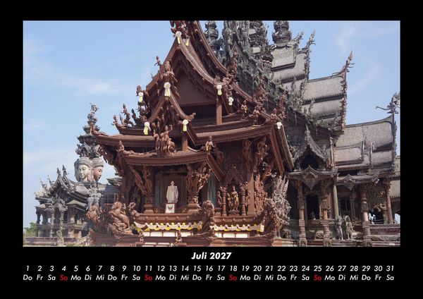 Produktbild: Tempel 2027 Fotokalender DIN A3