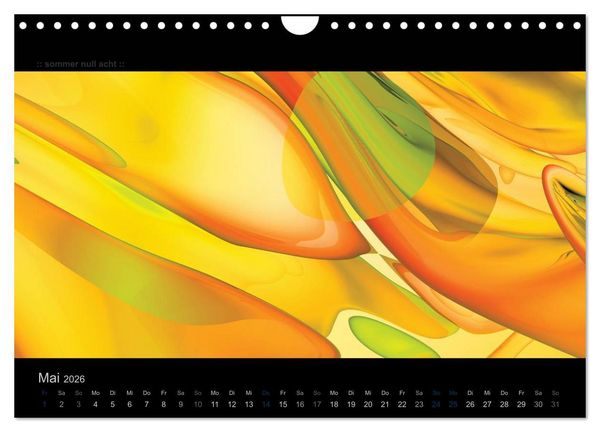 Produktbild: Abstrakte Kunst (Wandkalender 2026 DIN A4 quer), CALVENDO Monatskalender