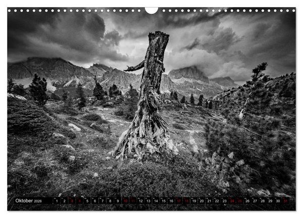 Produktbild: Dramatik in SW (Wandkalender 2026 DIN A3 quer), CALVENDO Monatskalender