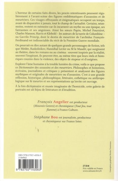 Produktbild: Dictionnaire des assassins et des meurtriers