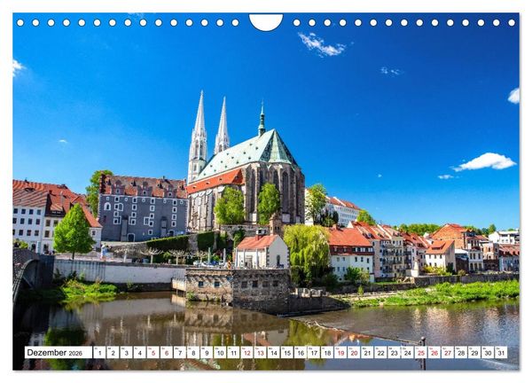 Produktbild: G&ouml;rlitz - Europas verborgene Sch&ouml;nheit an der Nei&szlig;e (Wandkalender 2026 DIN A4 quer), CALVENDO Monatskalender
