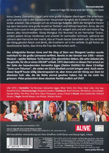 Produktbild: Anna und der K&ouml;nig von Siam [2 DVDs]