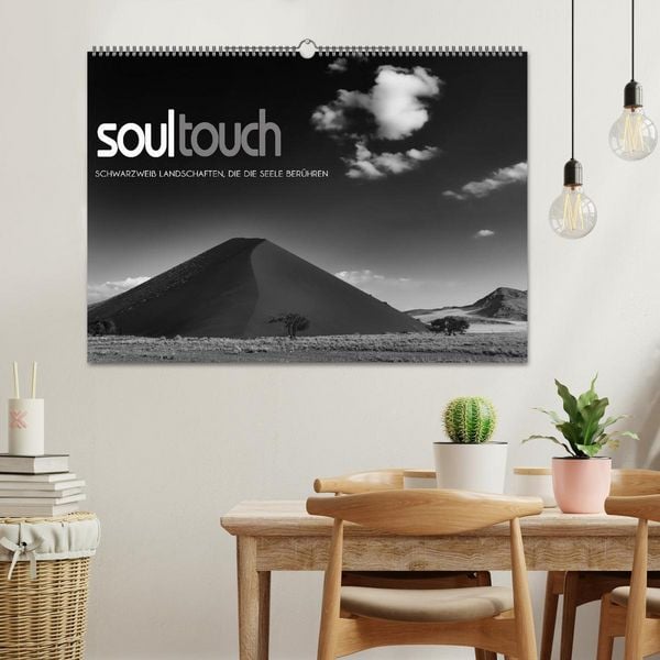 Produktbild: Soultouch - Schwarzwei&szlig; Landschaften, die die Seele ber&uuml;hren (Wandkalender 2026 DIN A2 quer), CALVENDO Monatskalender