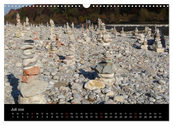 Produktbild: Die Isar - Von Scharnitz bis M&uuml;nchen (Wandkalender 2026 DIN A3 quer), CALVENDO Monatskalender