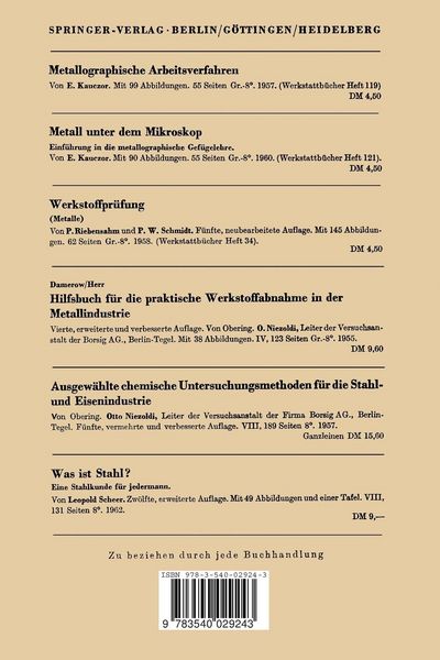 Produktbild: Angewandte Metallographie