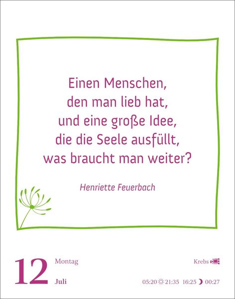 Produktbild: Heute ist dein Tag! Tagesabrei&szlig;kalender 2027 - 313 positive Zitate f&uuml;r 2027