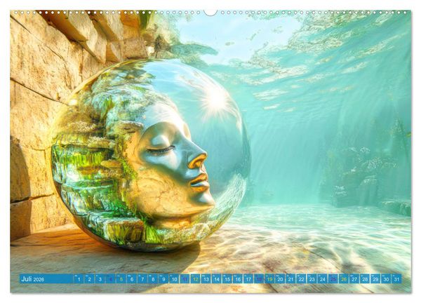 Produktbild: Meditativ und fantasievoll (hochwertiger Premium Wandkalender 2026 DIN A2 quer), Kunstdruck in Hochglanz