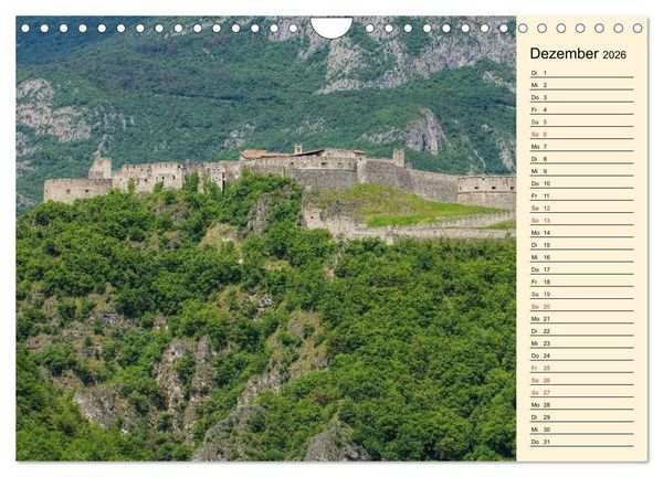 Produktbild: Burgen in Italien (Wandkalender 2026 DIN A4 quer), CALVENDO Monatskalender
