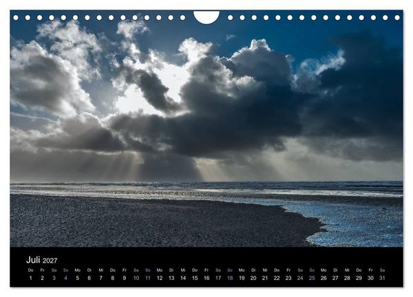 Produktbild: Wolken &uuml;ber D&auml;nemark (Wandkalender 2027 DIN A4 quer), CALVENDO Monatskalender