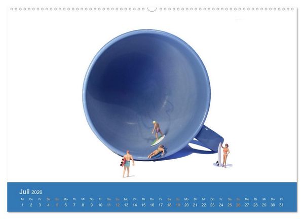 Produktbild: Little Art Sport Kunstkalender (hochwertiger Premium Wandkalender 2026 DIN A2 quer), Kunstdruck in Hochglanz