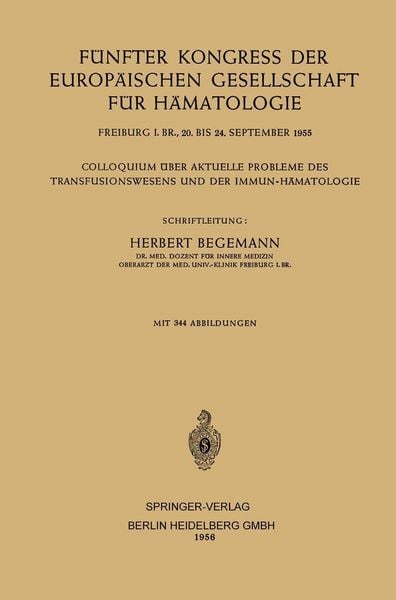 Produktbild: F&uuml;nfter Kongress der Europ&auml;ischen Gesellschaft f&uuml;r H&auml;matologie