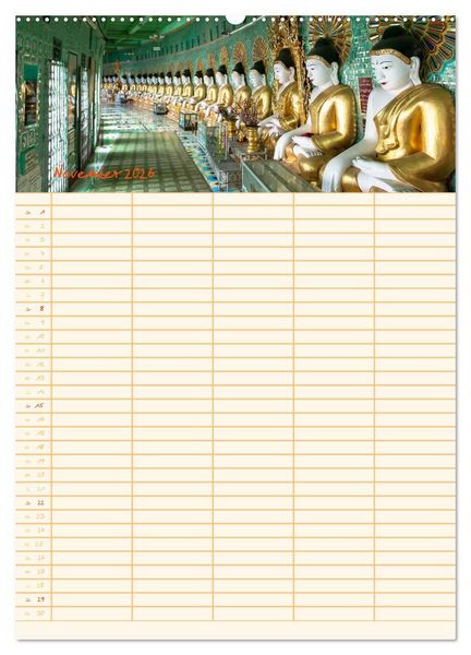 Produktbild: EXOTISCHES S&Uuml;DOSTASIEN - Familienplaner 2026 (hochwertiger Premium Wandkalender 2026 DIN A2 hoch), Kunstdruck in Hochglanz
