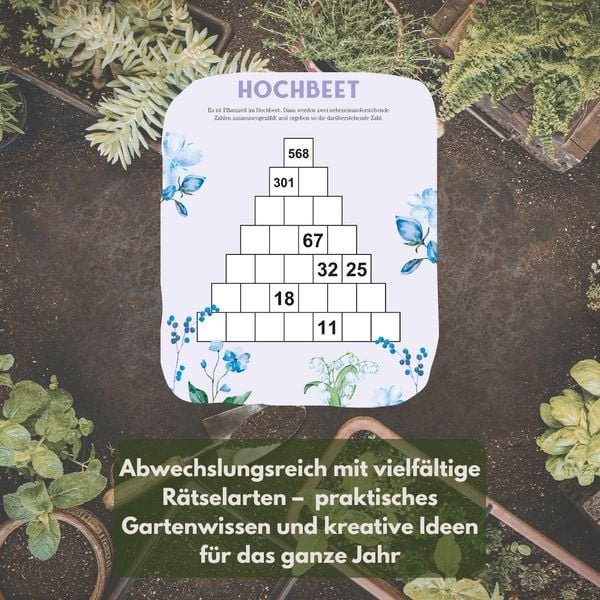 Produktbild: Das Garten-R&auml;tselbuch 2 &ndash; Mit Profi-Tipps von &bdquo;Wir sind Garten&ldquo;